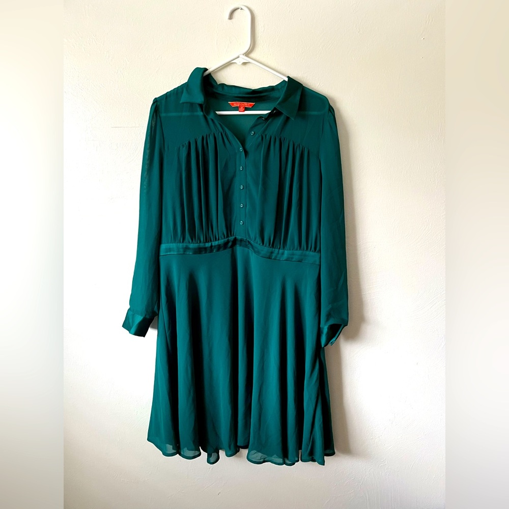 Modcloth Deep Green Dress